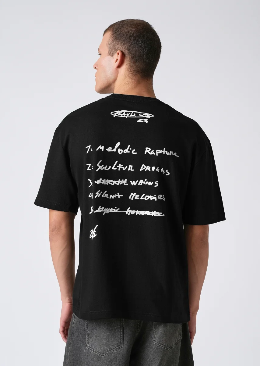 Charcoal Black Oversized T-shirt - Image 6