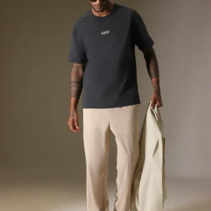 Cut And Sew Grey Oversized T-shirt