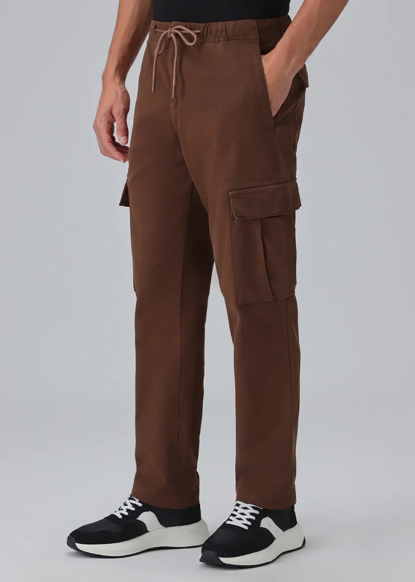 Dark Brown Twill Cargo Pant - Image 8