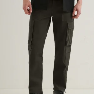 Dark Olive Zipper Cargo Pant
