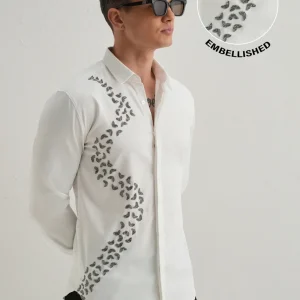Handcrafted White Designer Shirt