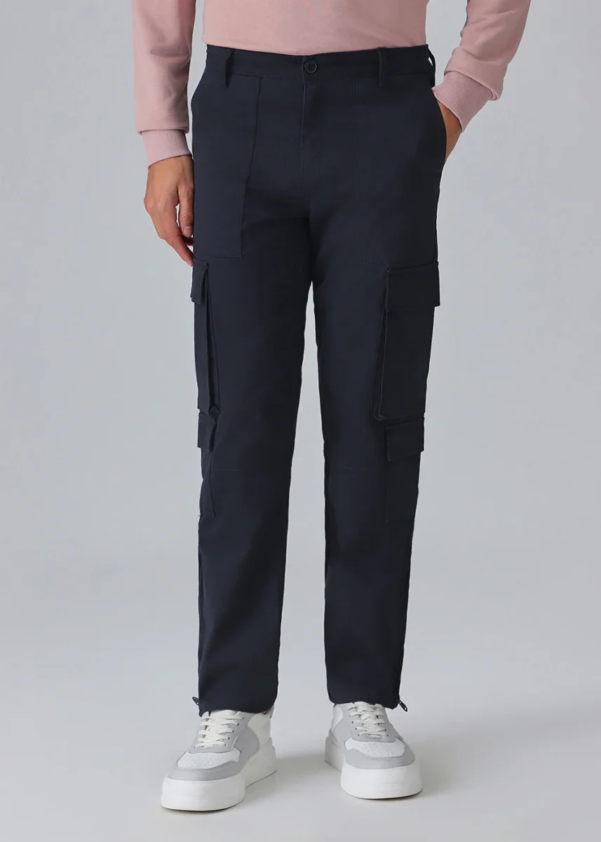 Sapphire Blue Zipper Cargo Pant - Image 8