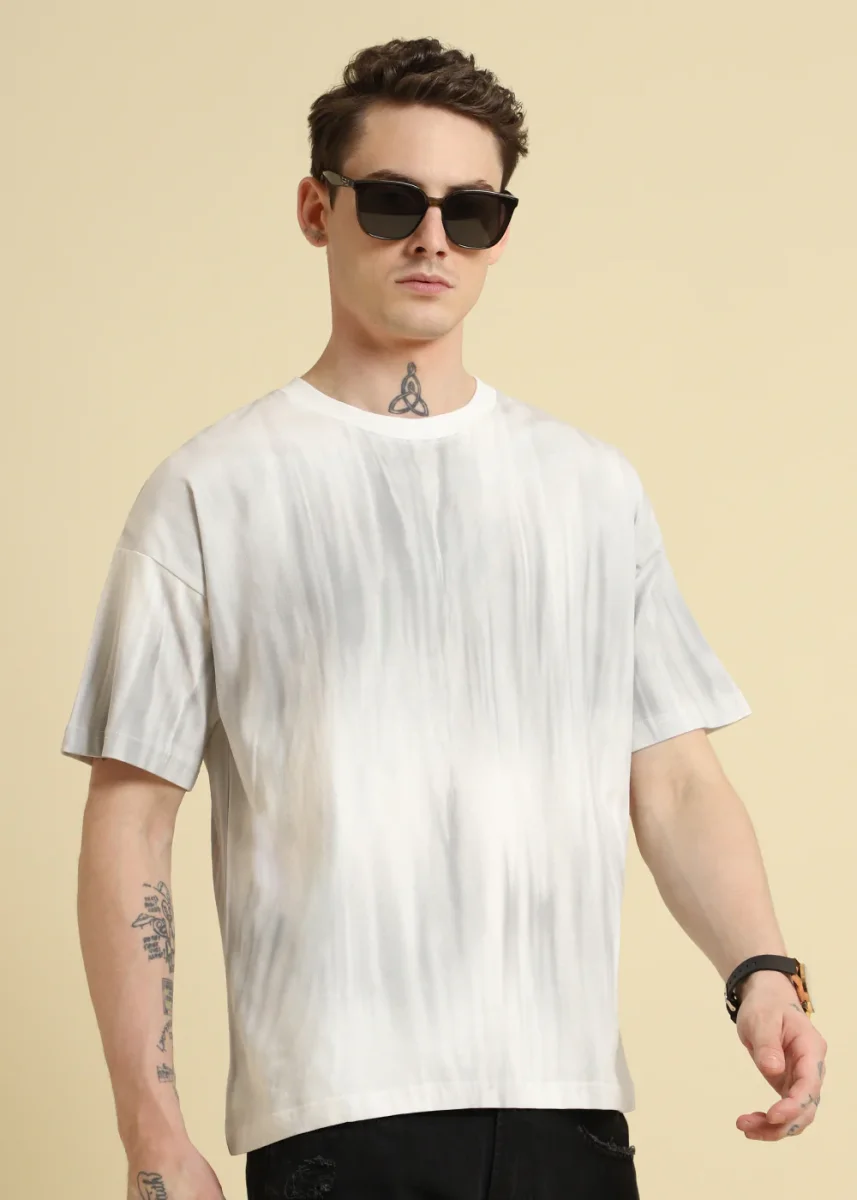 White Gradient Oversized T-shirt - Image 9